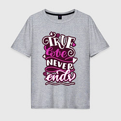 Мужская футболка оверсайз True love title