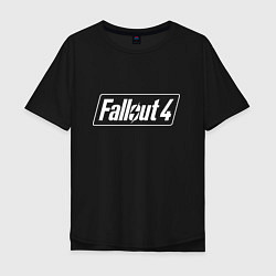 Футболка оверсайз мужская Fallout 4 - computer game - action, цвет: черный