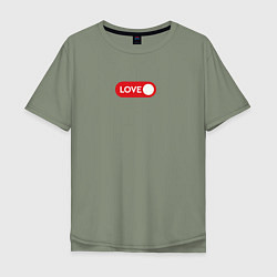 Мужская футболка оверсайз Love on