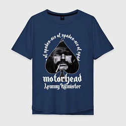 Футболка оверсайз мужская Lemmy Motorhead, цвет: тёмно-синий