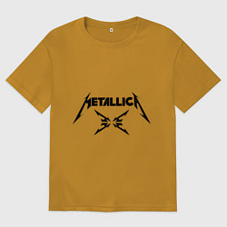 Мужская футболка оверсайз Metallica