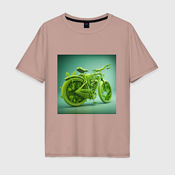 Мужская футболка оверсайз Зелёное движение