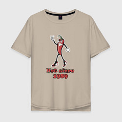 Мужская футболка оверсайз Hot since 1989