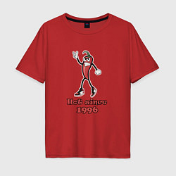 Футболка оверсайз мужская Hot since 1996, цвет: красный