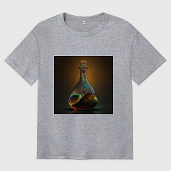 Футболка оверсайз мужская Волшебный сосуд, цвет: меланж