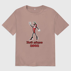 Мужская футболка оверсайз Hot since 2002