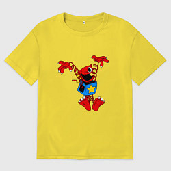 Футболка оверсайз мужская Boxy boo - poppy, цвет: желтый