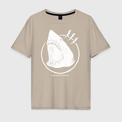Мужская футболка оверсайз Dope street market shark