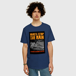 Футболка оверсайз мужская CCR - Wholl Stop The Rain, цвет: тёмно-синий — фото 2