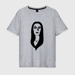 Футболка оверсайз мужская Morticia Addams, цвет: меланж