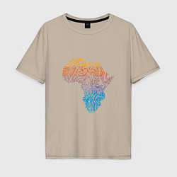 Мужская футболка оверсайз Color Africa
