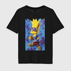 Мужская футболка оверсайз Bart Simpson - neural network
