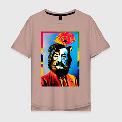 Мужская футболка оверсайз Salvador Dali: Self Portrait