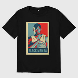 Мужская футболка оверсайз Black mamba poster