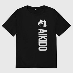 Мужская футболка оверсайз Айкидо