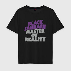 Футболка оверсайз мужская Black Sabbath Master of Reality, цвет: черный