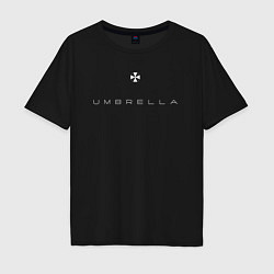 Футболка оверсайз мужская Umbrella из обитель зла, цвет: черный