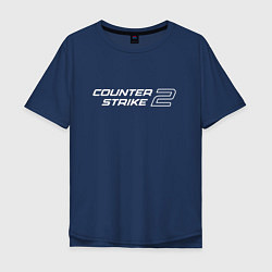 Футболка оверсайз мужская Counter Strike 2, цвет: тёмно-синий