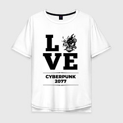 Мужская футболка оверсайз Cyberpunk 2077 love classic