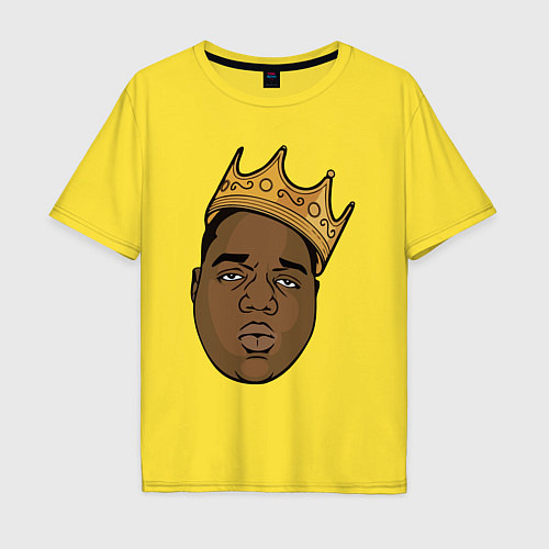 Мужская футболка оверсайз Notorious B I G / Желтый – фото 1