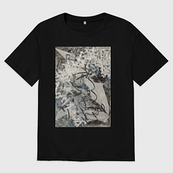 Мужская футболка оверсайз Абстракция небо