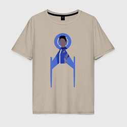 Мужская футболка оверсайз Звездный путь Дискавери Майкл Бернхэм