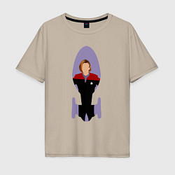 Мужская футболка оверсайз Звездный путь Кэтрин Джейнвэй