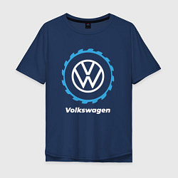 Футболка оверсайз мужская Volkswagen в стиле Top Gear, цвет: тёмно-синий
