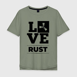 Мужская футболка оверсайз Rust love classic
