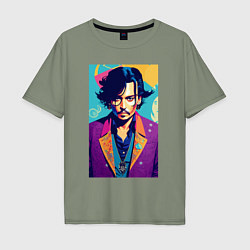 Мужская футболка оверсайз Johnny Depp - celebrity
