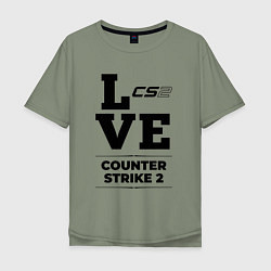 Мужская футболка оверсайз Counter Strike 2 love classic