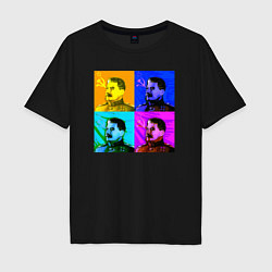 Футболка оверсайз мужская Color Stalin, цвет: черный
