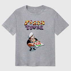 Футболка оверсайз мужская Пеппино Спагетти из Pizza Tower, цвет: меланж