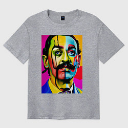Футболка оверсайз мужская Salvador Dali, цвет: меланж
