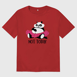 Мужская футболка оверсайз Ленивая панда