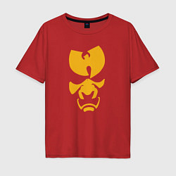 Футболка оверсайз мужская Wu-Tang samurai, цвет: красный