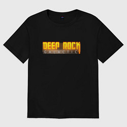 Мужская футболка оверсайз Deep Rock Galactic logo