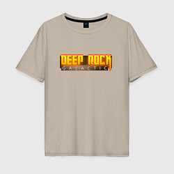 Мужская футболка оверсайз Deep Rock Galactic logo