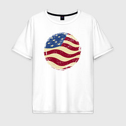 Мужская футболка оверсайз Flag USA
