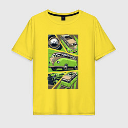 Футболка оверсайз мужская Volkswagen Type 2 V1, цвет: желтый