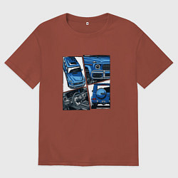 Мужская футболка оверсайз Mercedes-Benz G63 AMG Gelandewagen V1