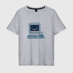 Мужская футболка оверсайз Самая известна компьютерная игра в СССР тетрис
