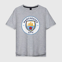 Футболка оверсайз мужская Manchester City FC, цвет: меланж