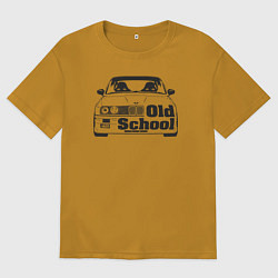 Футболка оверсайз мужская BMW old school, цвет: горчичный