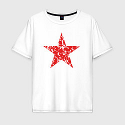 Футболка оверсайз мужская Star USSR, цвет: белый