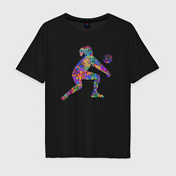 Мужская футболка оверсайз Color volleyball