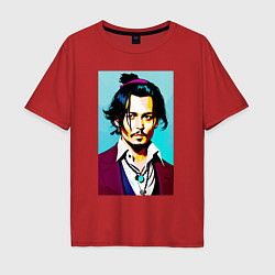 Мужская футболка оверсайз Johnny Depp - Japan style