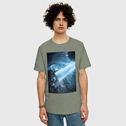 Футболка оверсайз мужская Ранни Elden Ring, цвет: авокадо — фото 2