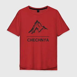 Футболка оверсайз мужская Чечня Россия, цвет: красный