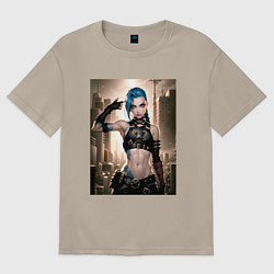 Футболка оверсайз мужская Jinx model, цвет: миндальный